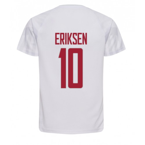 Danmark Christian Eriksen #10 Bortedrakt VM 2022 Kortermet Danmark Christian Eriksen #10 Bortedrakt VM 2022 Kortermet